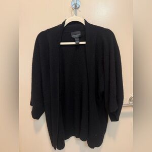Cynthia Rowley 100% Cashmere Black Cardigan, Large